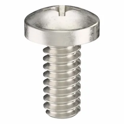 USA INDUSTRIALS Machine Screw: #4-40 Thread Size, 1/4 in Lg, 18-8, Stainless Steel, Plain - Pan Head Machine Screws