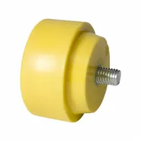 Hammer Tip Head: Extra Hard, Nylon, 3 in Dia, 5/16-18 Thread Size, Threaded, Extra Hard, Impax® (MPN 75.15-309)