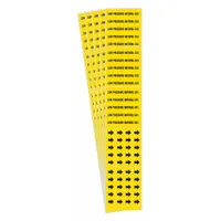 Pipe Marker: Low Pressure Natural Gas, Yellow, Black, Fits 3/4 in and Smaller Pipe O.D., 5 PK (MPN 7177-3C-PK)