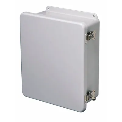WIEGMANN Enclosure: Fiberglass, 10 in x 8 in x 6 in, NEMA 1/12/3R/4X, Solid Cover - Nonmetallic Enclosures
