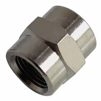 LEGRIS Metal Pipe Straight: 180° Return, 1/8 in x 3/8 in, Nickel-Plated Brass, 870 psi, 25/32 in Lg (MPN 0902 10 17)