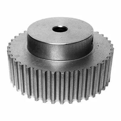 Dayton Timing Pulley: Curvilinear, Fixed, For 15 mm Belt Wd, 34 Teeth, 5 mm Pitch - HTD Section Fixed-Bore Timing Pulleys with Hub