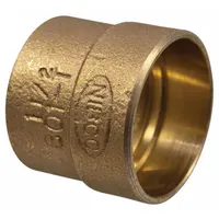 Bronze sweat fitting for drain, waste and vent (DWV) systems. Cup x FTG configuration with dimple center stop for alignment. Connects 3-inch CTS to 2-inch CTS copper tubing