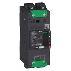 This 30 A, 2-pole B-Frame molded case circuit breaker provides overcurrent protection with a fixed instantaneous trip. Rated 25kA at 277/408V AC, it features Everlink Lug terminals on both ends for secure wiring. Suitable for branch circuit and feeder protection in industrial electrical systems.