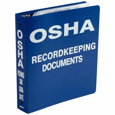 BRADY Binder: OSHA Record Keeping Documents, 1 1/2 in Binder Ring Size, 11 in Overall Ht - Safety