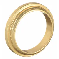 PARKER Compression Fitting Ferrule: 3/8 in OD Size, Compression, Brass (MPN 6BF6-B)