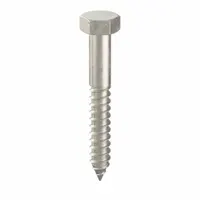 Hex Head Lag Screw: 1/2 in Size, 3 1/2 in Lg, Stainless Steel, NL-19, 10 PK (MPN FBLB1235P10)