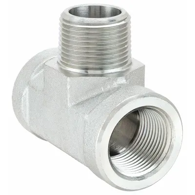 AEROQUIP 2091-16-16S NPTF-to-NPTF Steel Hydraulic Hose Adapter - NPTF-to-NPTF Steel Hydraulic Hose Adapters