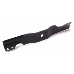 Replacement lawn mower blade with a 5/8 in center hole diameter. Designed for cutting grass in residential or commercial mowing applications.