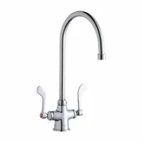 ELKAY Handle-Operated Faucet: Elkay®, Brass, Centerset, Deck, 1 Mounting Holes, 1.5 gpm Flow Rate (MPN LK500GN08T4)