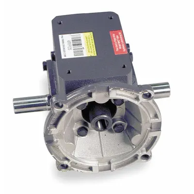 Dayton Speed Reducer: 60:1, 29 RPM, 0.3 hp Input Max, 415 in-lb Output Max, Keyed - Direct-Drive Right-Angle Speed Reducers