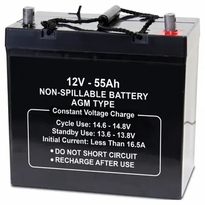 OEM Sealed Lead Acid Battery: 12V DC - AGM Sealed Lead Acid Batteries