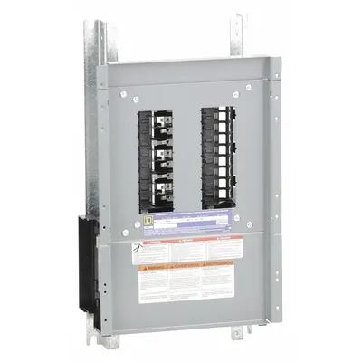 SQUARE D Panelboard Interior: 18 Spaces, 100 A Amps, Aluminum, QHB/QOB/QOB-VH, 27 in Ht - Square D NQ Main Lug, Convertible Panel Interiors