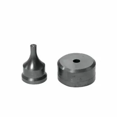 Round punching die set for creating 5/8 in holes in metal fabrication and structural steel work. Consists of a 5/8 in punch and 21/32 in die with a 4 in overall length. Suitable for use with ironworker machines for punching operations.