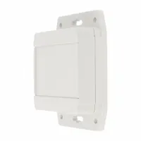 HAMMOND Enclosure: ABS, 3 in x 3 in x 1 in, NEMA 12/13/4/4X/6/6P, Screw On, Solid Cover (MPN 1555EF17GY)