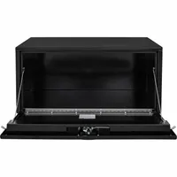 BUYERS PRODUCTS Underbody Truck Box: Underbody Truck Box, Single Drop-Down Door Door, Black, Steel (MPN 1732303)