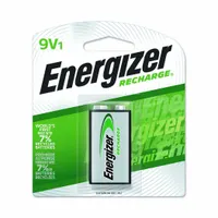 ENERGIZER Rechargeable Battery: 9V Battery Size, Nickel-Metal Hydride, 8.4V DC (MPN NH22NBP)