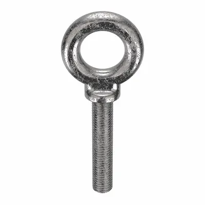 KEN FORGING Machinery Eye Bolt: With Shoulder, 18-8, Stainless Steel, Plain, 3 in Thread Lg - Machinery Eye Bolts with Shoulder