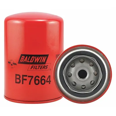 BALDWIN FILTERS Fuel Filter: Spin-On, 3 11/16 in Outside Dia, M16-1.50 Thread Size, Cellulose - Spin-On Fuel Filters