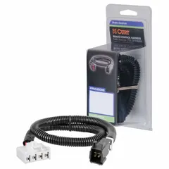 Pre-wired harness for connecting a brake controller to a trailer's electrical system. Measures 24 inches overall length, 1 inch width, and 1 inch height. Simplifies installation in towing applications.