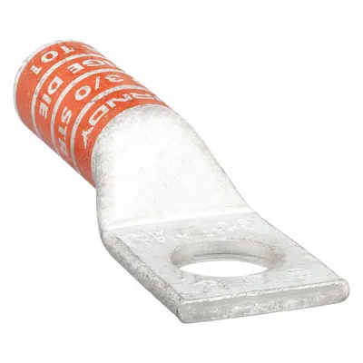 BURNDY Compression Lug: 1/2 in Stud Size, 3/0 AWG – 3/0 AWG For Wire Sizes, Stranded Wire Type - One-Hole Compression Lugs