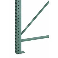 STEEL KING Upright Frame: Teardrop, 20 ft Overall Ht, 42 in x 3 in, Green, Steel (MPN RTFBG042240F01VG)
