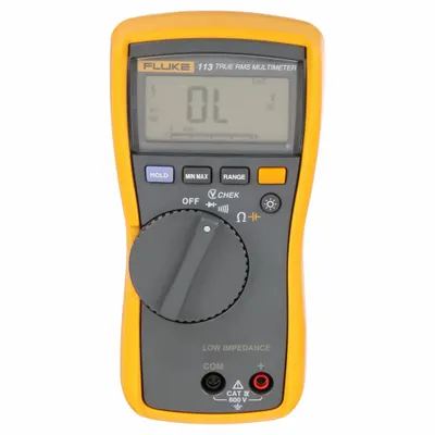 FLUKE Digital Multimeter: TRMS, CAT III 600V/CAT IV 300V - Standard Feature Multimeters