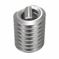 HELI-COIL Helical Insert: Tanged Tang Style, Screw-Locking, #4-40 Thread Size, 100 PK (MPN A3585-04CNW224)