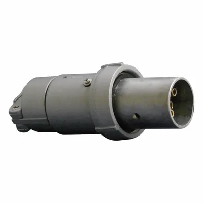 APPLETON ELECTRIC Pin and Sleeve Plug: Gray, 600V AC, Three Phase, 100 A, 4 Pole - Reverse Service Watertight Plugs