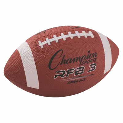 CHAMPION SPORTS Youth Football, Junior Size, Rubber, Brown - Youth Footballs