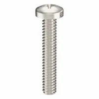 Machine Screw: #2-56 Thread Size, 1/2 in Lg, 18-8, Stainless Steel, Plain, Pan, Phillips, 50 PK (MPN ZSCRW-324)