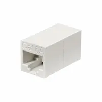 MONOPRICE Inline Coupler: Inline Coupler RJ45, 6A Cable Category, Std, Each Pack Size, 1 (MPN 15697)