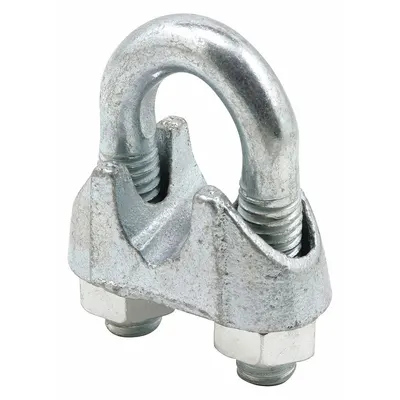 PRIME-LINE Cable Clamp: Pre-Galvanized Steel - Loop Clamps for Tube & Pipe