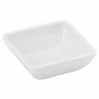 CARLISLE Square Ramekin: 2 oz Capacity, Melamine, NSF Certified, Oven Safe, White, Microwaveable (MPN 86002)