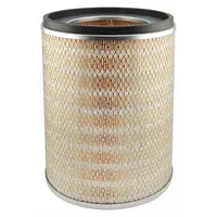 Round/oval engine air filter with axial seal. Overall height 12 inches. Designed for use in CMI vehicles to remove airborne contaminants from intake air