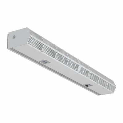 BERNER Air Curtain: Low Profile, For 9 ft Opening, 2,639 cfm, 115V AC, 1 Ph, White - Ambient Air Curtains