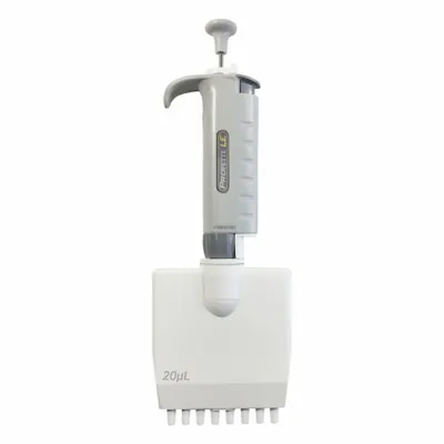 MTC BIO ProPette LE Multi-Channel Pipettor, 8 Channels, 20 µL Max, Gray - Multichannel Pipetters
