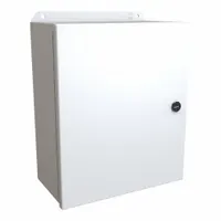 HAMMOND Electrical Enclosure: Steel, 12 in x 10 in x 5 in, NEMA 12/13/3R/4, w/Panel, Solid Cover (MPN EJ12105LG)