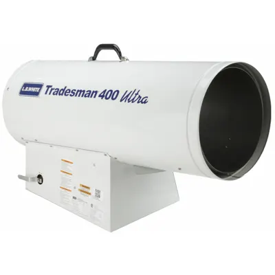 L.B. WHITE Portable Gas Torpedo Heater: 400,000 BtuH Heating Capacity Output - Direct-Fired Portable Gas Torpedo Heaters