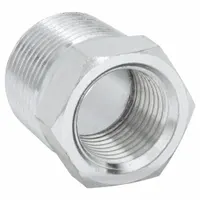 Hydraulic Hose Adapter: 3/4 in x 3/4 in Fitting Size, Male x Female, BSPT x NPT, Rigid, Straight (MPN 9042-1212)
