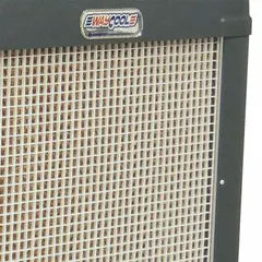 Aluminum grate inlet designed as an OEM replacement part for portable evaporative coolers. It serves as the air intake component to maintain proper airflow and cooling performance.