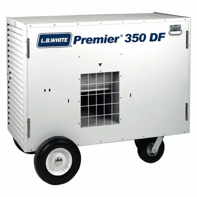 L.B. WHITE Portable Gas Ducted Tent and Remediation Heater: 350,000 BtuH - Direct-Fired Portable Gas Ducted & Tent Heaters