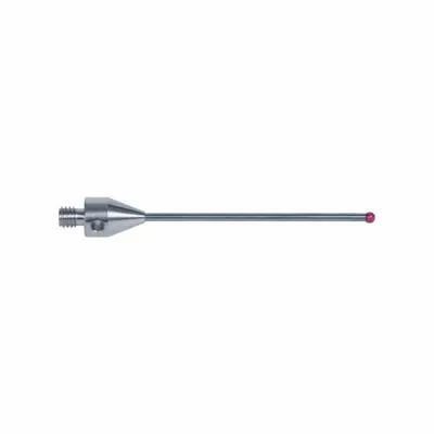 INSIZE M4 Stylus: CMM Straight Stylus, Ball, Straight, 0.2 in Ruby Ball Tip - Straight CMM Styli