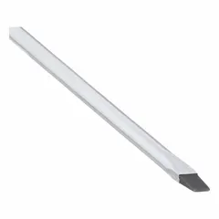 Steel slotted screwdriver with a 3/32 in tip and 4 in shank length. Standard-length type for turning slotted screws in electrical, mechanical, and maintenance tasks. Cushion grip reduces hand fatigue.