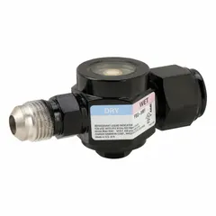 The Parker PSG-3MF is a flared swivel connection sight glass made of copper. It provides visual flow indication in industrial piping systems, commonly used in lubrication, hydraulic, and cooling circuits to confirm fluid movement and detect air or contamination.