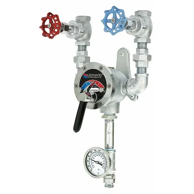 LEONARD VALVE Hose Station: 9 gpm Max. Flow Rate, 3/4 in, FNPT x MGHT, 28 in Overall Ht - Hose Stations