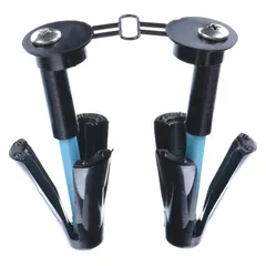 High-load winged anchor for securing fixtures to plaster walls. Features #10-32 thread size, 3-1/2 in overall length, ABS machine-grade plastic with plain black finish. Includes screws. Sold as a 2-pack.