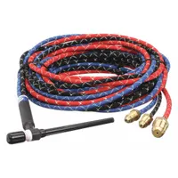 MILLER ELECTRIC TIG Torch Package: Water-Cooled, W-250, 25 ft, Braided Rubber, 3-Piece, 20 (MPN WP2025RM)
