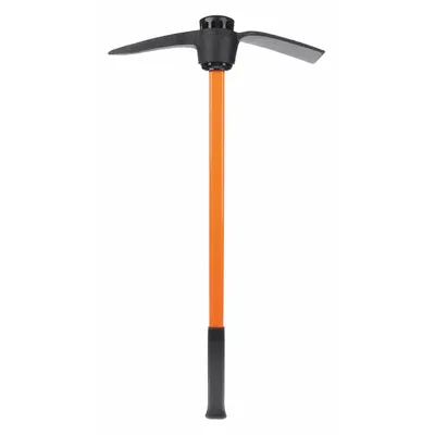 NUPLA Pick Mattock: Steel Head, 9 1/4 in Adze Lg, 2 7/8 in Adze Wd, 9 1/4 in Pick Lg - Pick Mattocks