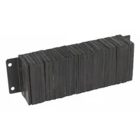 Dock Bumper: Rectangular, 10 in x 32 1/4 in x 6 in Bumper, Laminated Rubber, Rubber, Left/Right (MPN 1030-6)